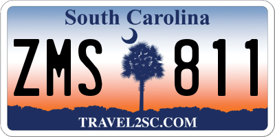 SC license plate ZMS811