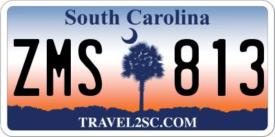SC license plate ZMS813