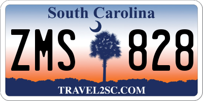 SC license plate ZMS828