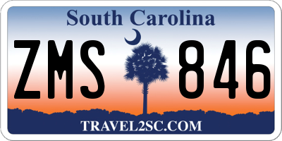 SC license plate ZMS846
