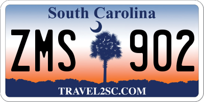 SC license plate ZMS902