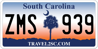 SC license plate ZMS939