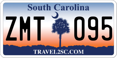 SC license plate ZMT095