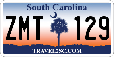 SC license plate ZMT129