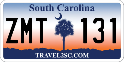 SC license plate ZMT131