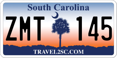 SC license plate ZMT145