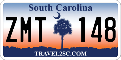 SC license plate ZMT148