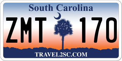 SC license plate ZMT170