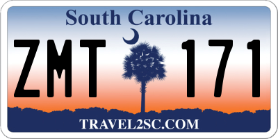 SC license plate ZMT171
