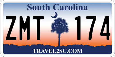 SC license plate ZMT174