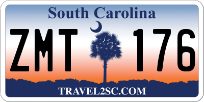 SC license plate ZMT176