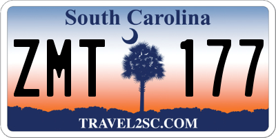 SC license plate ZMT177
