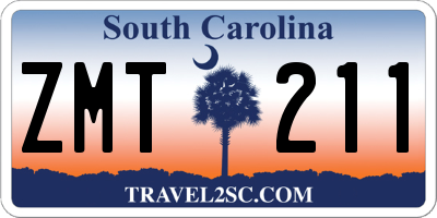 SC license plate ZMT211