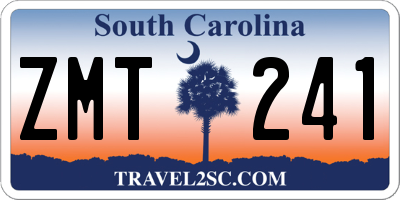SC license plate ZMT241