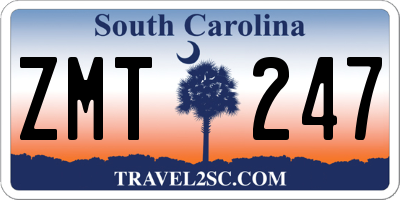 SC license plate ZMT247