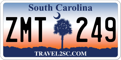 SC license plate ZMT249