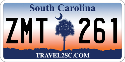 SC license plate ZMT261