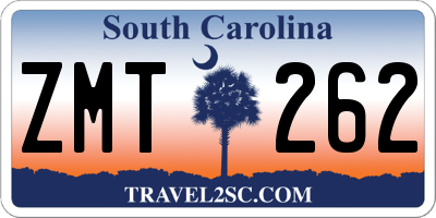 SC license plate ZMT262