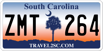 SC license plate ZMT264