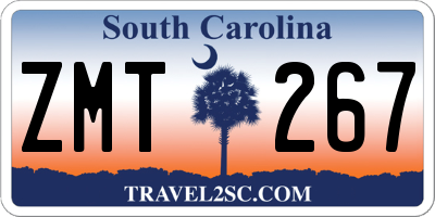 SC license plate ZMT267
