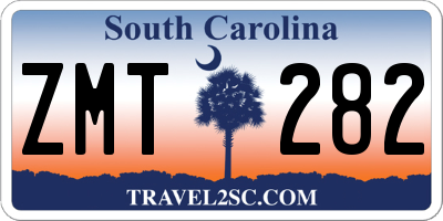 SC license plate ZMT282