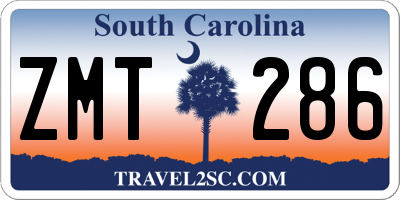 SC license plate ZMT286