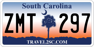 SC license plate ZMT297
