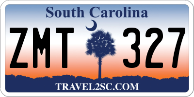 SC license plate ZMT327