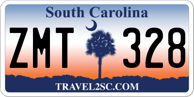 SC license plate ZMT328