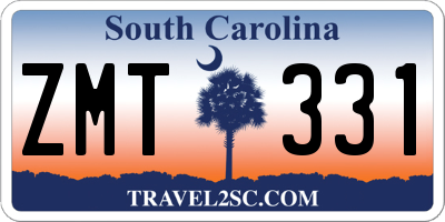 SC license plate ZMT331