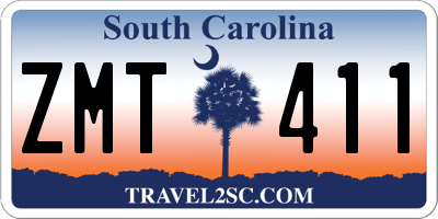 SC license plate ZMT411