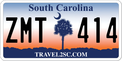 SC license plate ZMT414