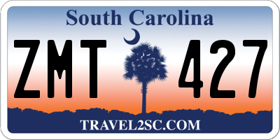 SC license plate ZMT427