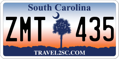 SC license plate ZMT435