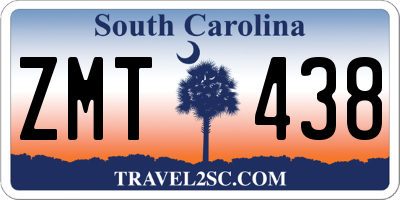 SC license plate ZMT438