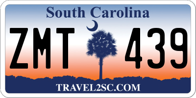 SC license plate ZMT439