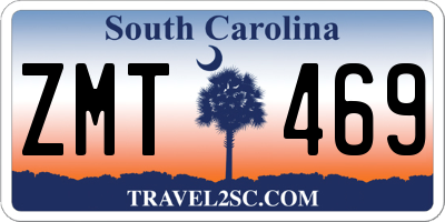 SC license plate ZMT469