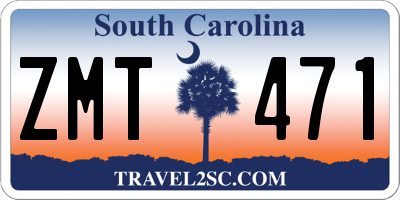 SC license plate ZMT471
