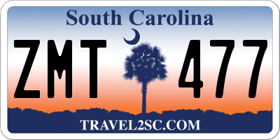 SC license plate ZMT477