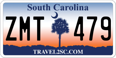 SC license plate ZMT479