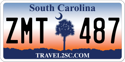SC license plate ZMT487