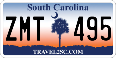 SC license plate ZMT495