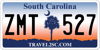 SC license plate ZMT527