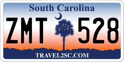 SC license plate ZMT528