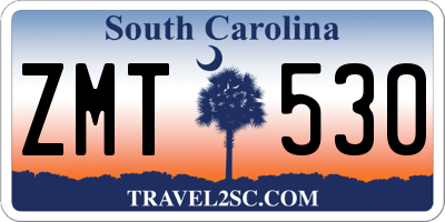 SC license plate ZMT530
