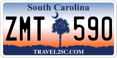 SC license plate ZMT590
