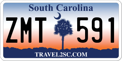 SC license plate ZMT591