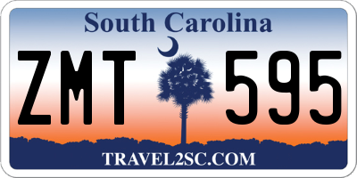 SC license plate ZMT595