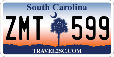 SC license plate ZMT599