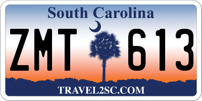 SC license plate ZMT613